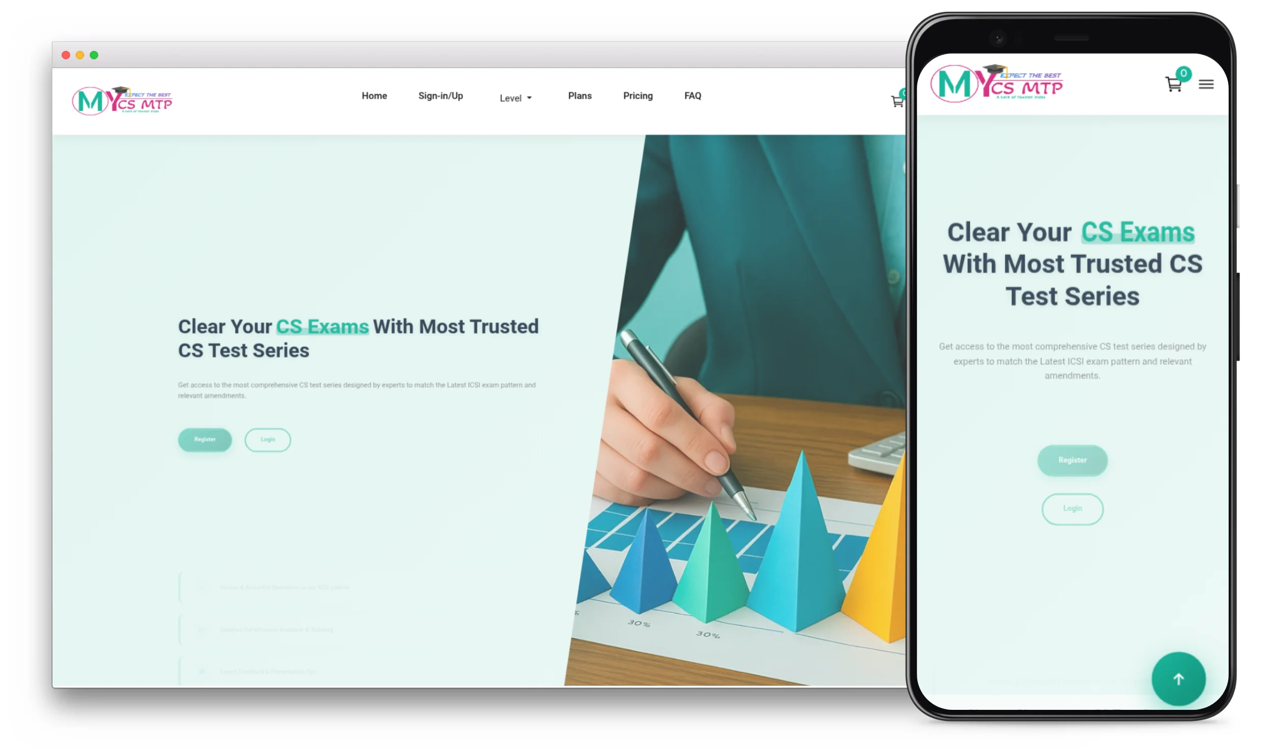 MY CS MTP — Exam preparation application built with CodeIgniter by The Tech G